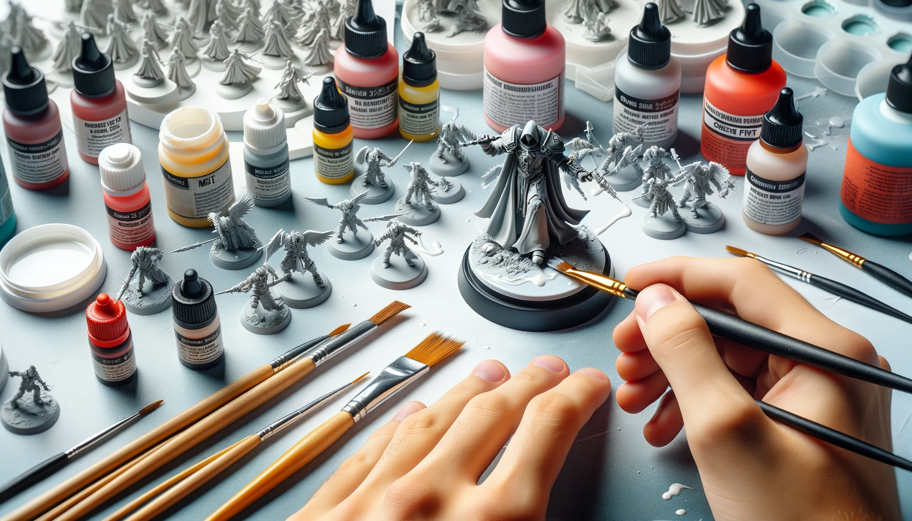  les touches finales dans la peinture de figurines miniatures